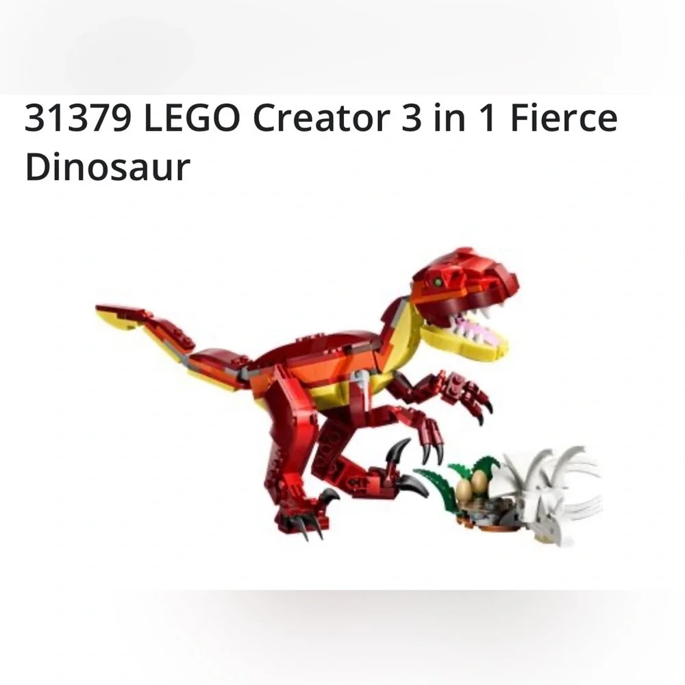 LEGO 31379 Fierce Dinosaur 283 piece Creator set new in sealed package